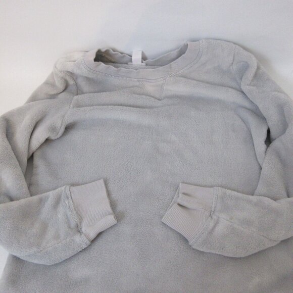 Wondershop Sweater Sz Small Sleepwear Gray Fleece Long Sleeve Crewneck Pullover - Picture 7 of 8